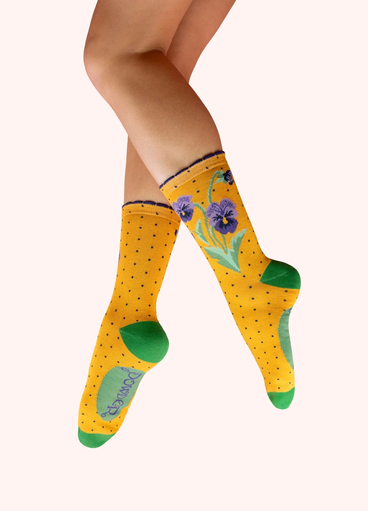 Perfect Pansies Ankle Socks