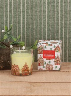 Gingerbread House Boxed Candle Pot - Large