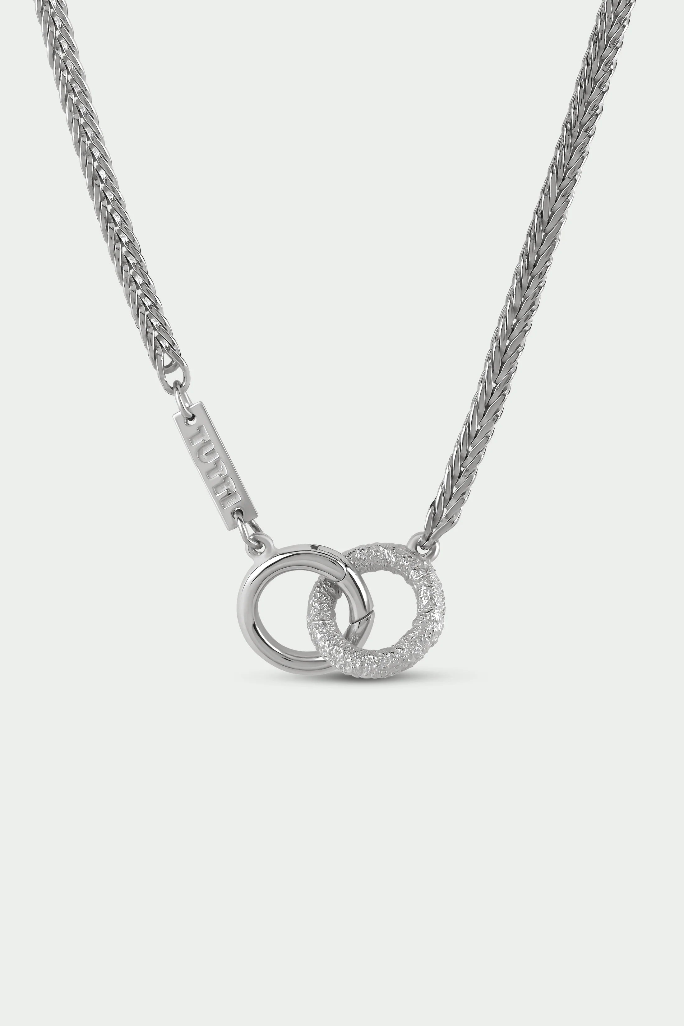 Woven Necklace - Silver