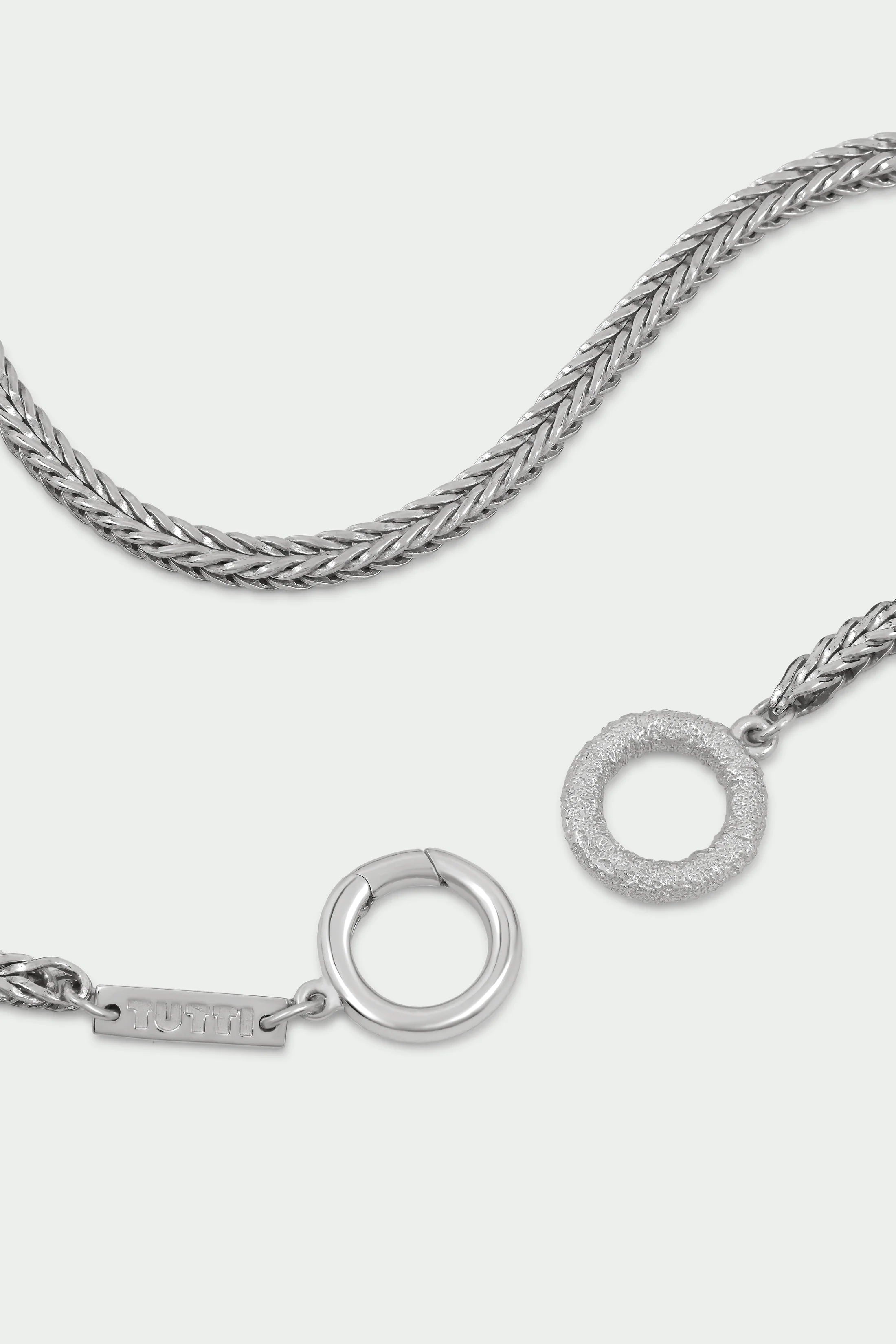 Woven Necklace - Silver