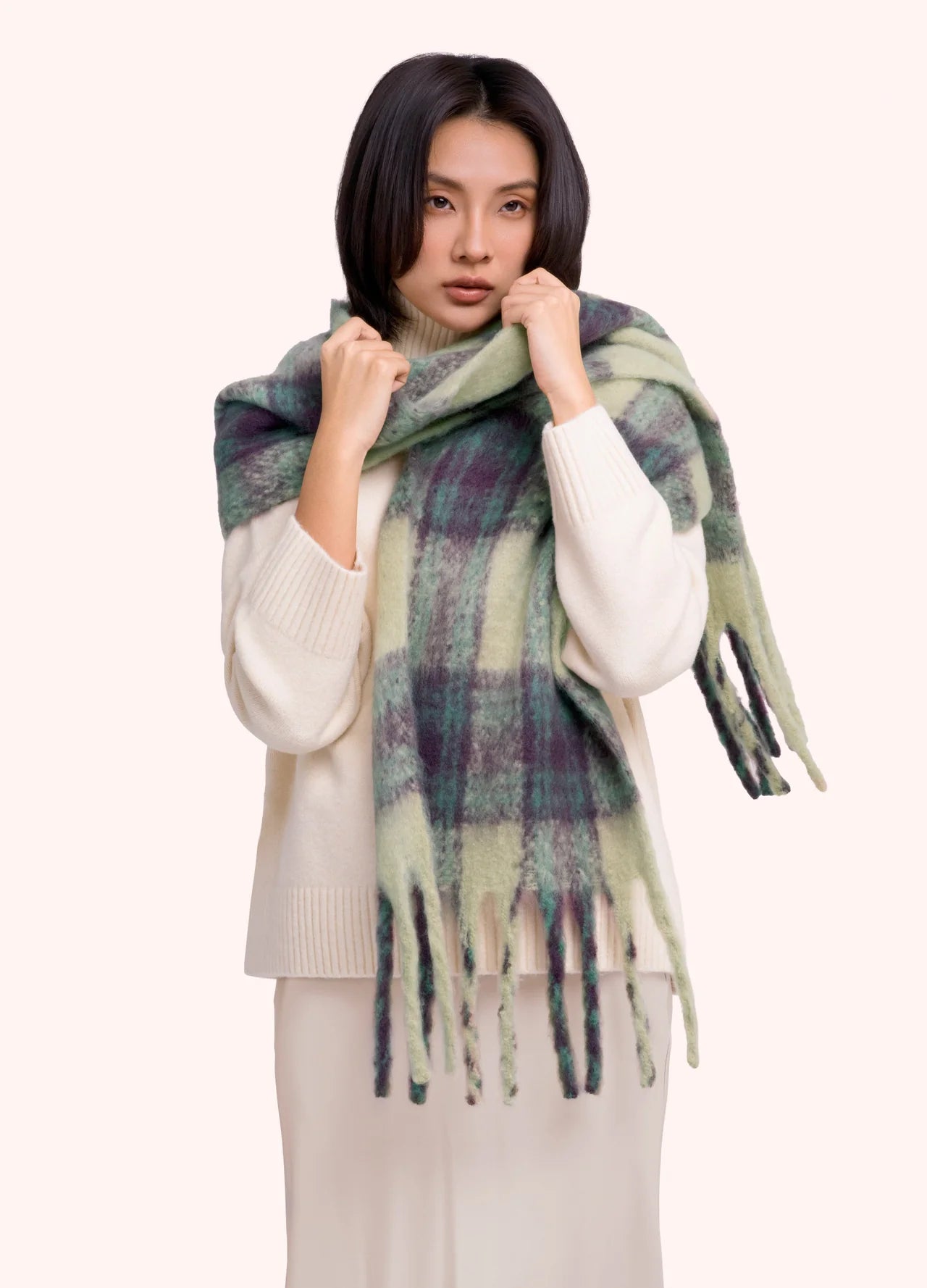 Flora Scarf - Damson Mix
