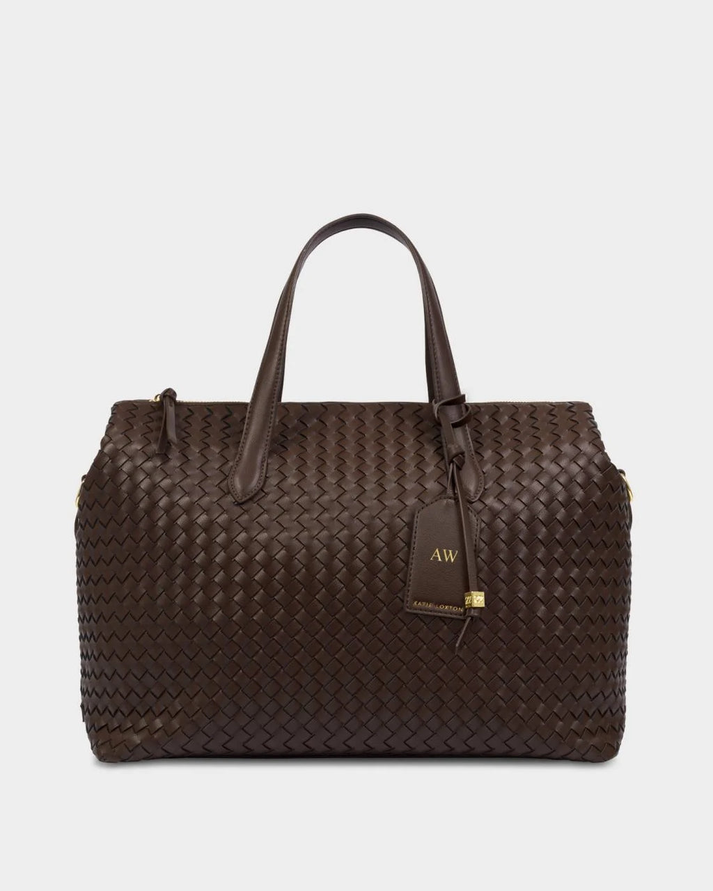Milan Hand Woven Cabin Bag - Chocolate