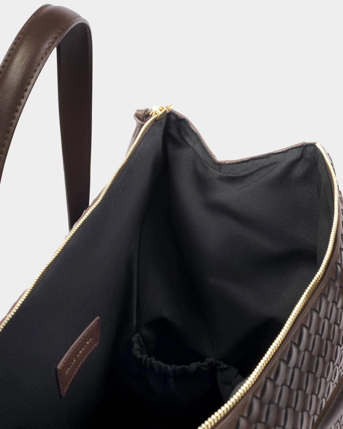 Milan Hand Woven Cabin Bag - Chocolate
