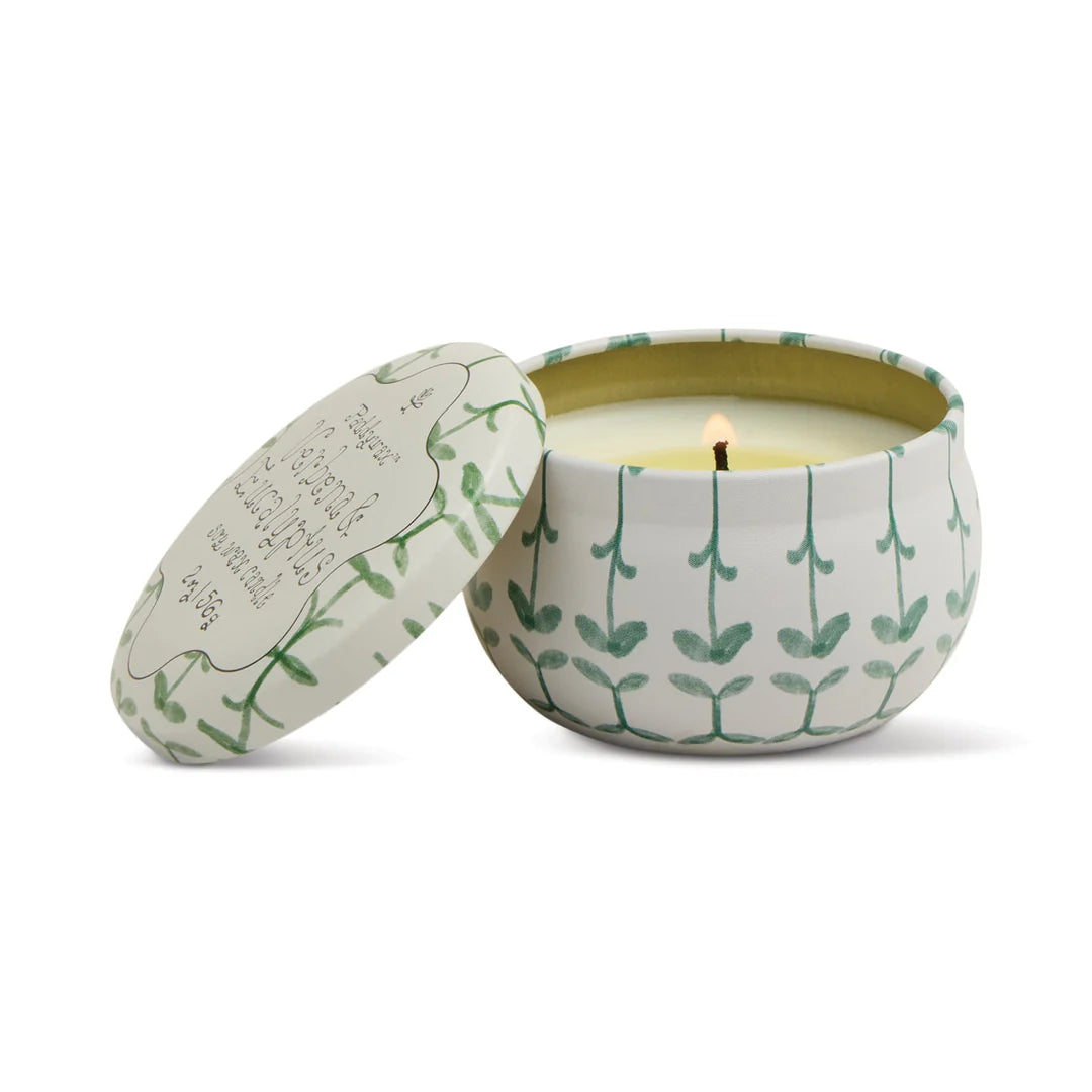 Tulip Printed Tin Candle