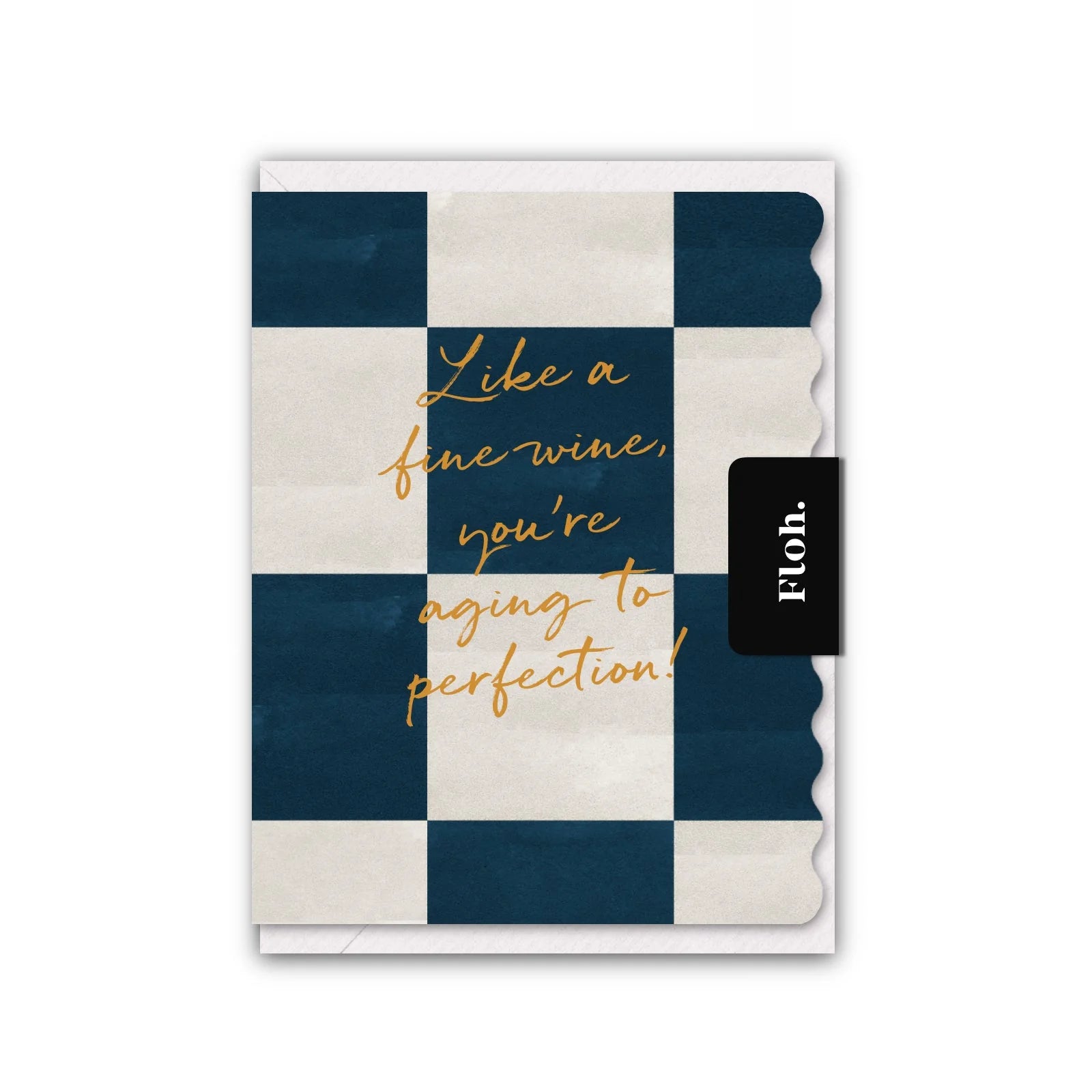 Like A Fine Wine (Espresso Checkerboard) Card