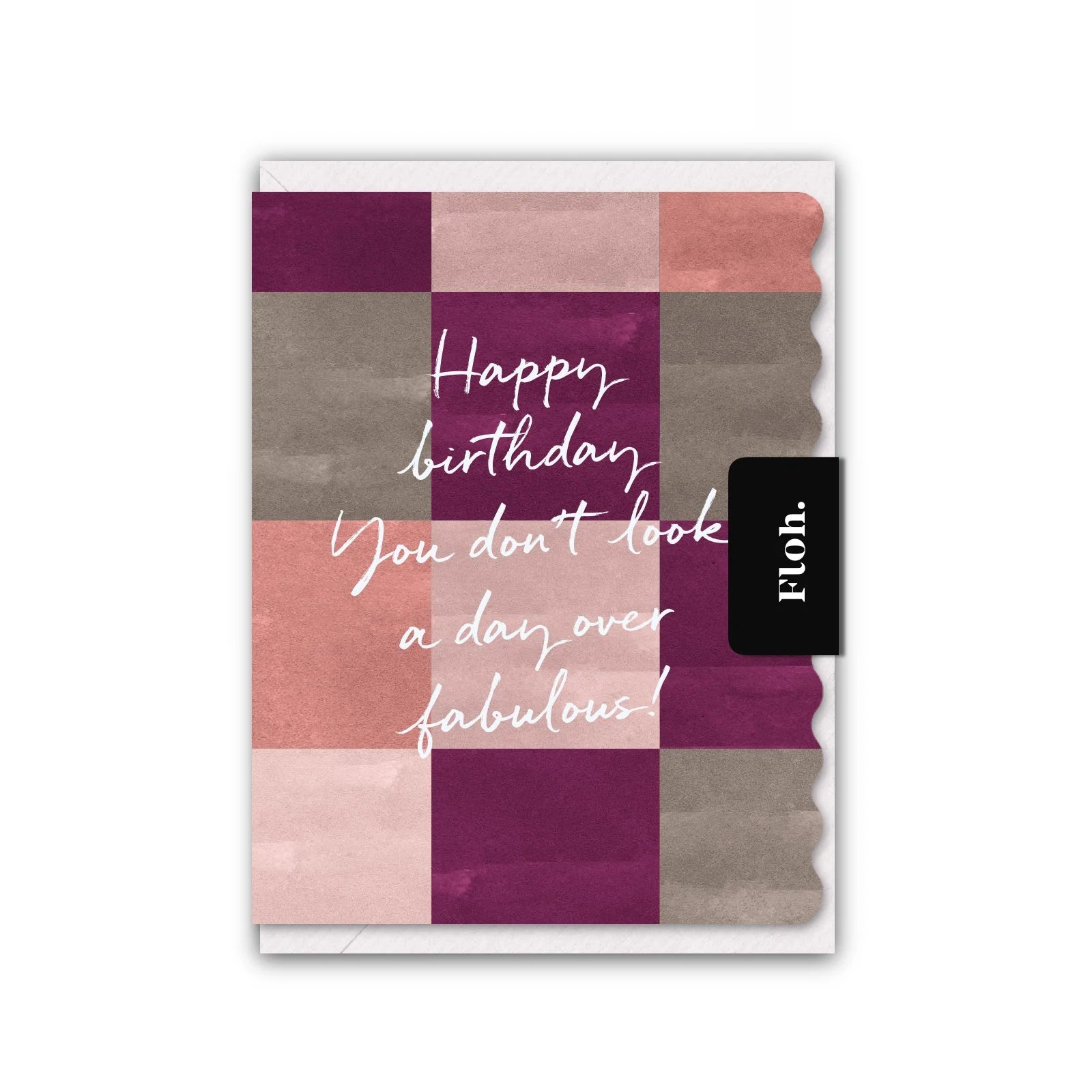 Happy Birthday (Paloma Checkerboard) Card