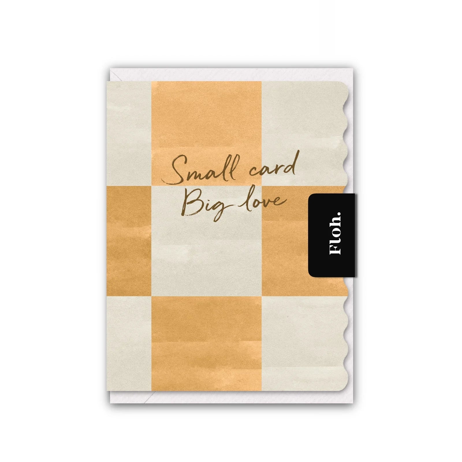 Small Card, Big Love (Spritz Checkerboard) Card