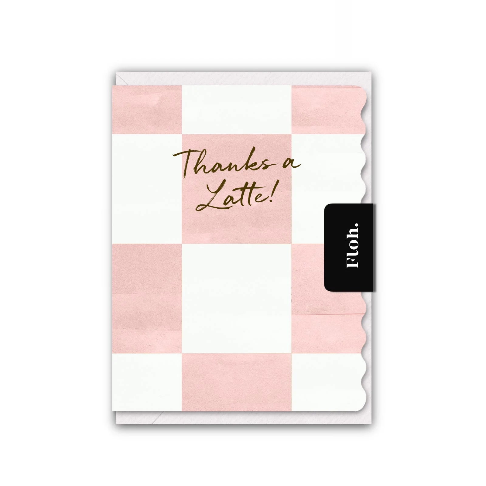 Thanks A Latte (Paloma Checkerboard) Card