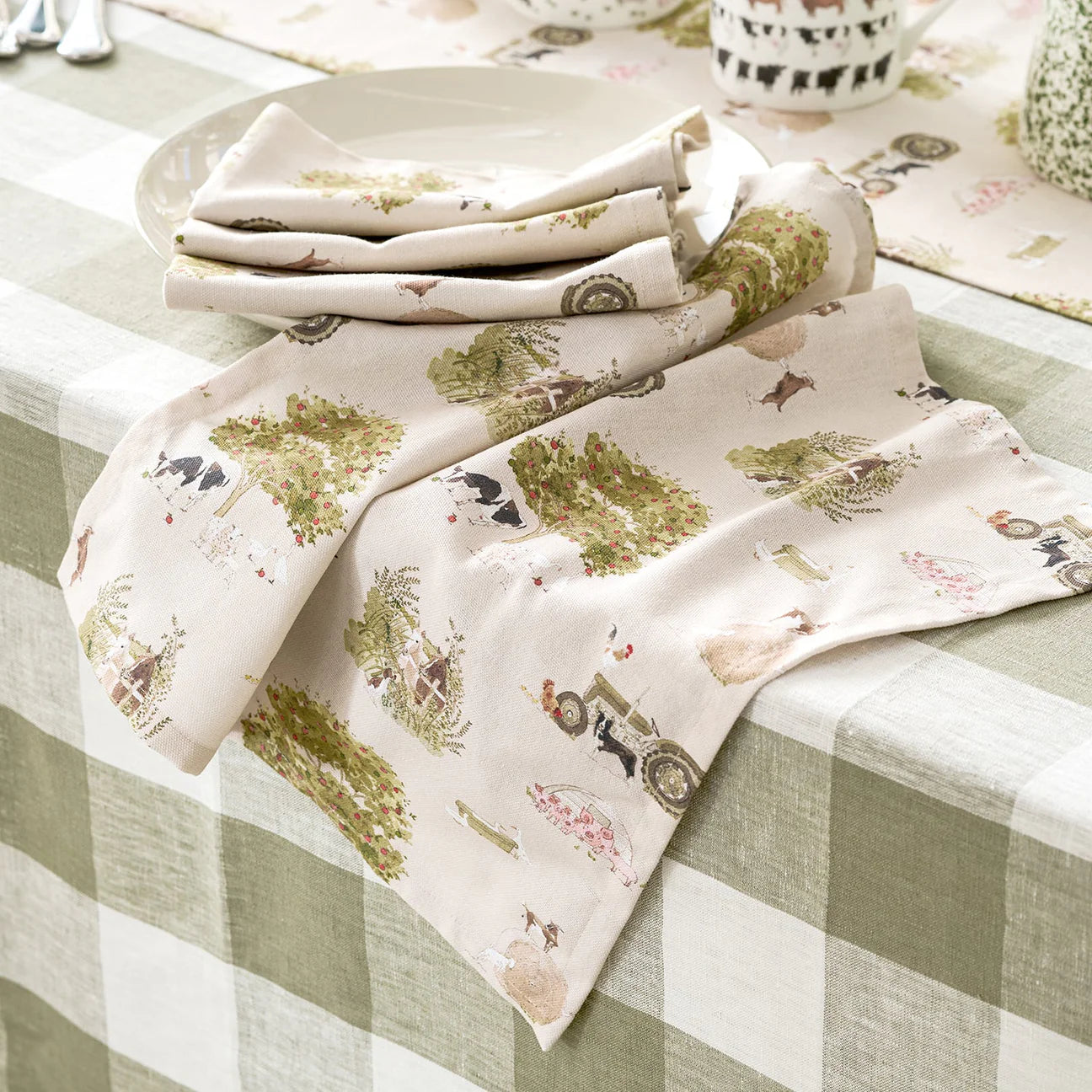 Napkins (Set of 4) - Farm Friends