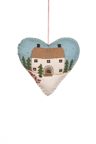 Snowy Cottage Heart