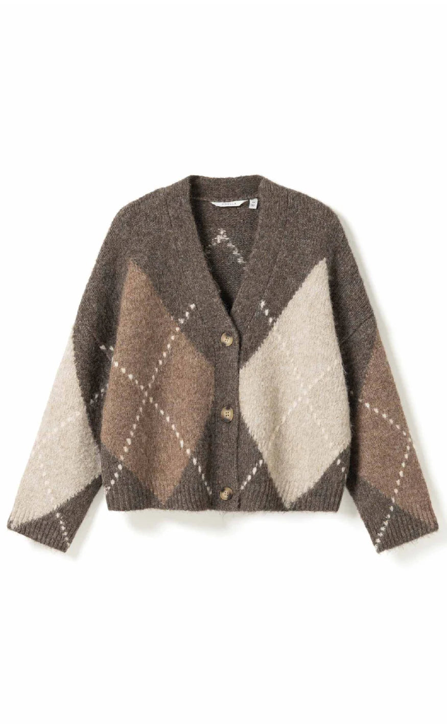 Laiana Knit Cardigan - Ash Brown