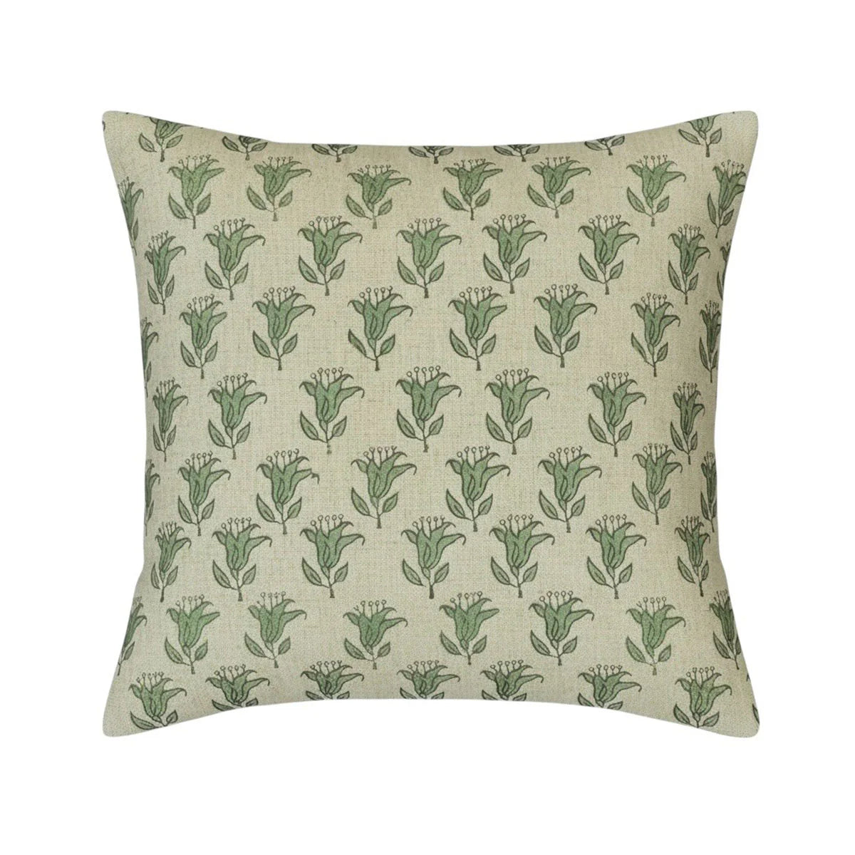 Fig Flower Cushion - Avocado