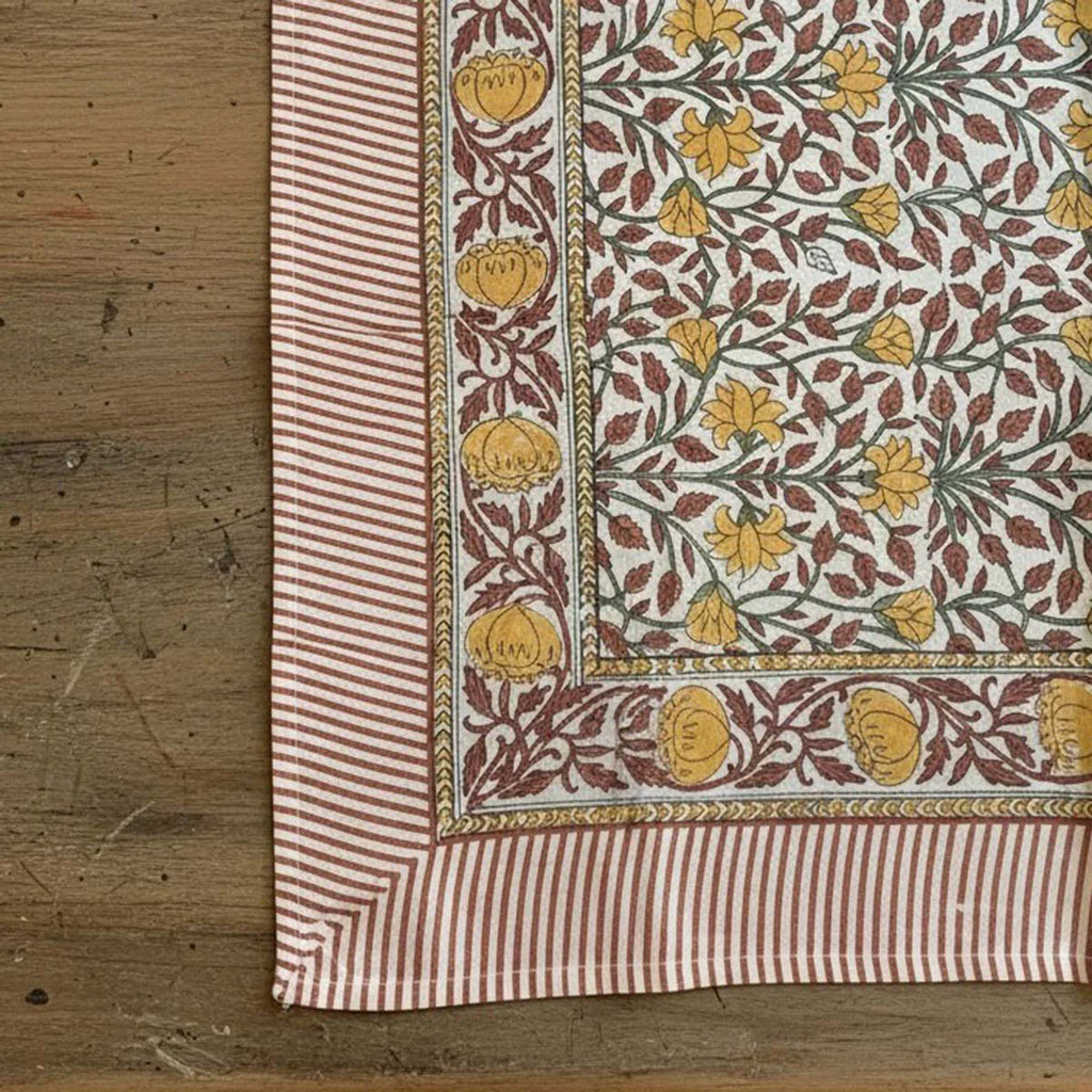 Floral Scarf - Rust