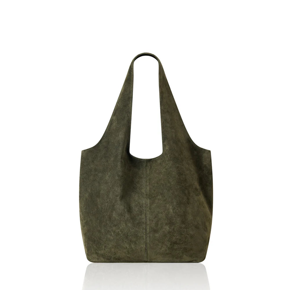 Suede Leather Handbag