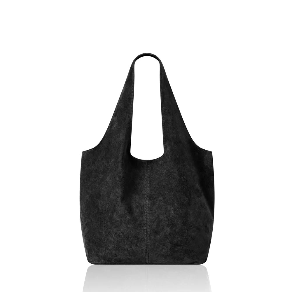 Suede Leather Handbag