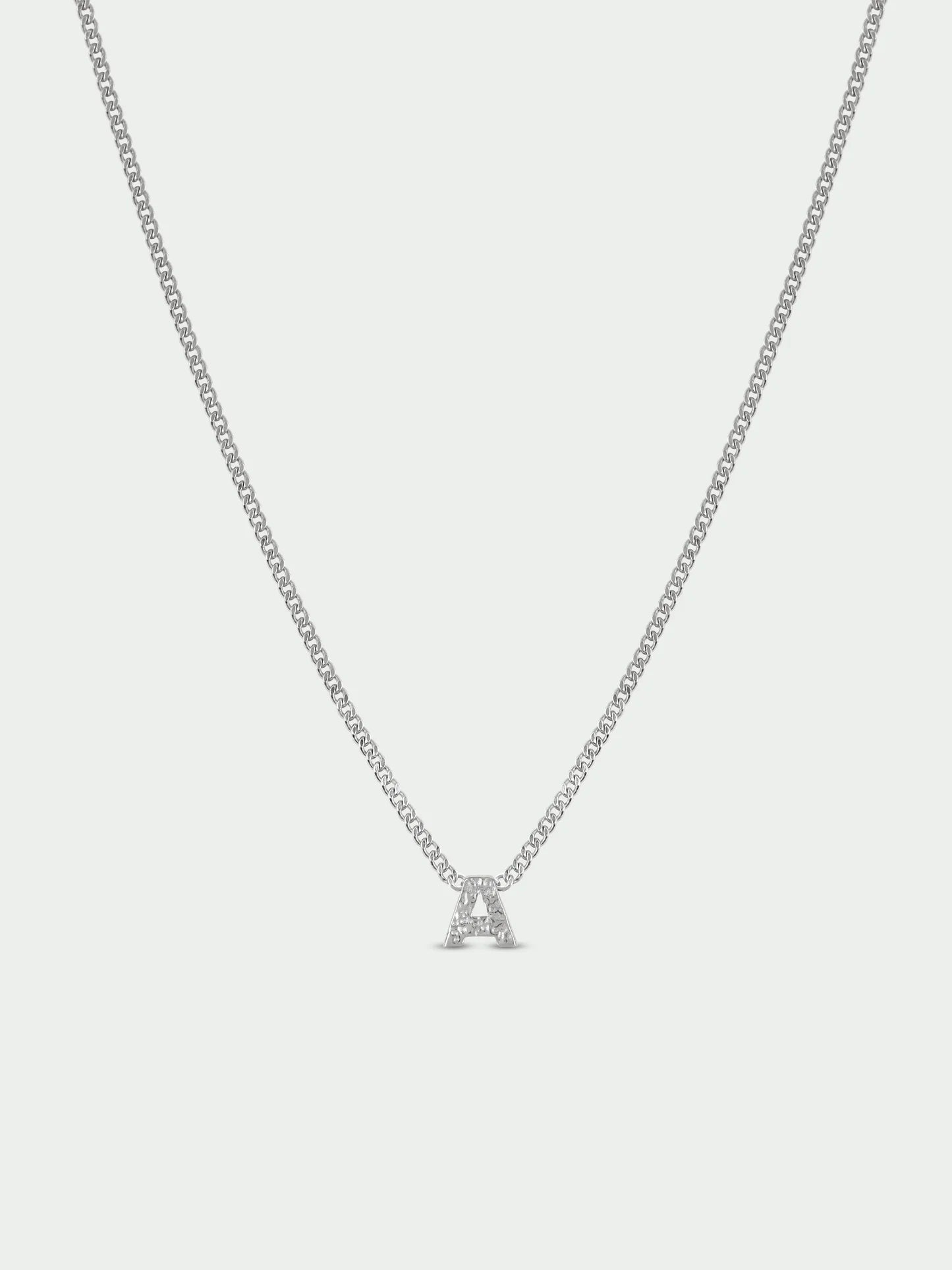 Initial Necklace - Silver Plated