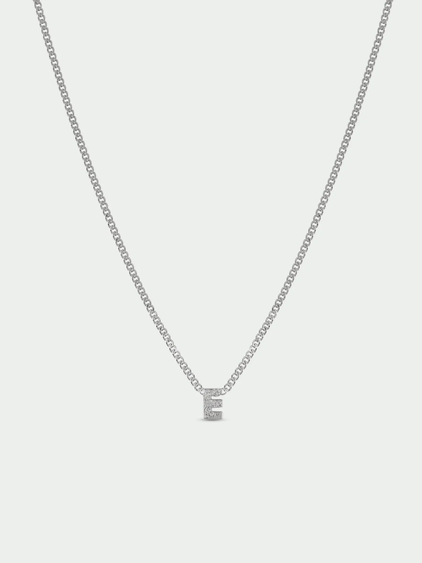 Initial Necklace - Silver Plated