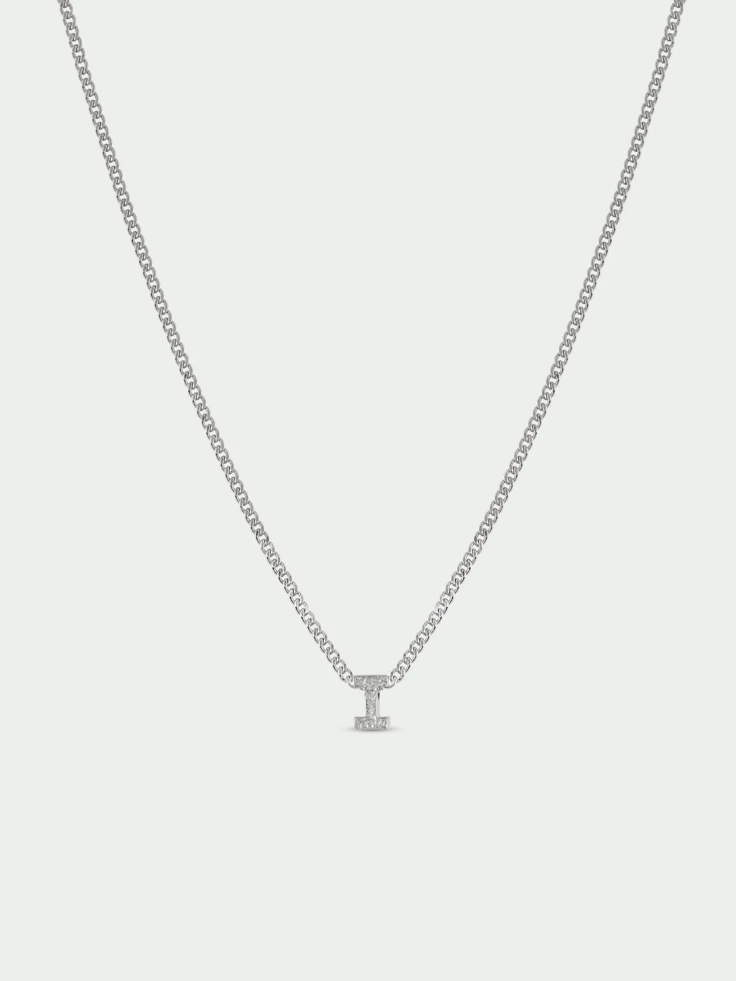 Initial Necklace - Silver Plated