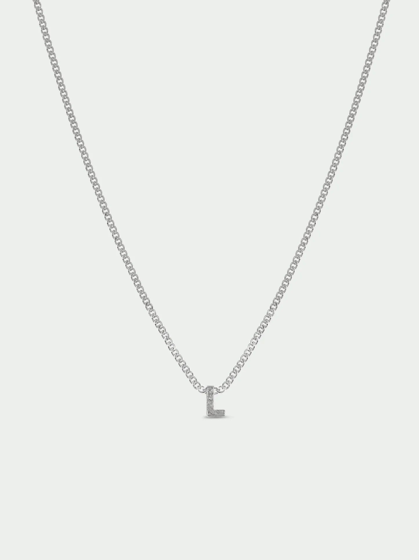 Initial Necklace - Silver Plated