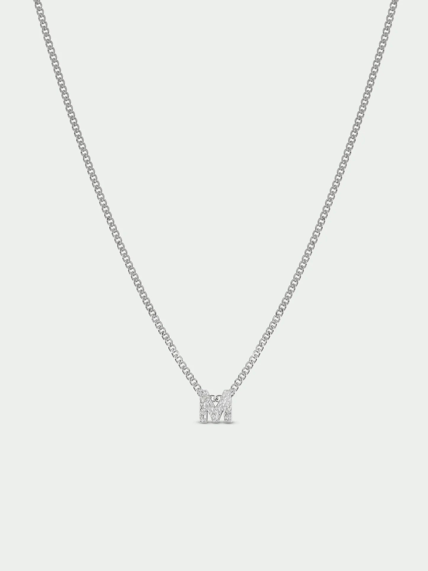Initial Necklace - Silver Plated