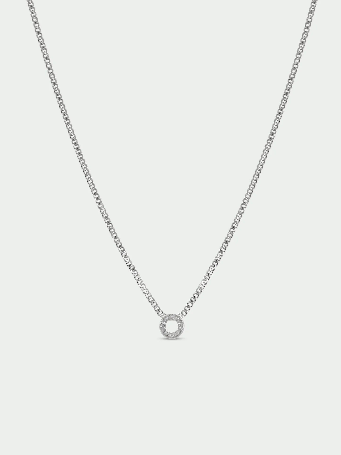 Initial Necklace - Silver Plated