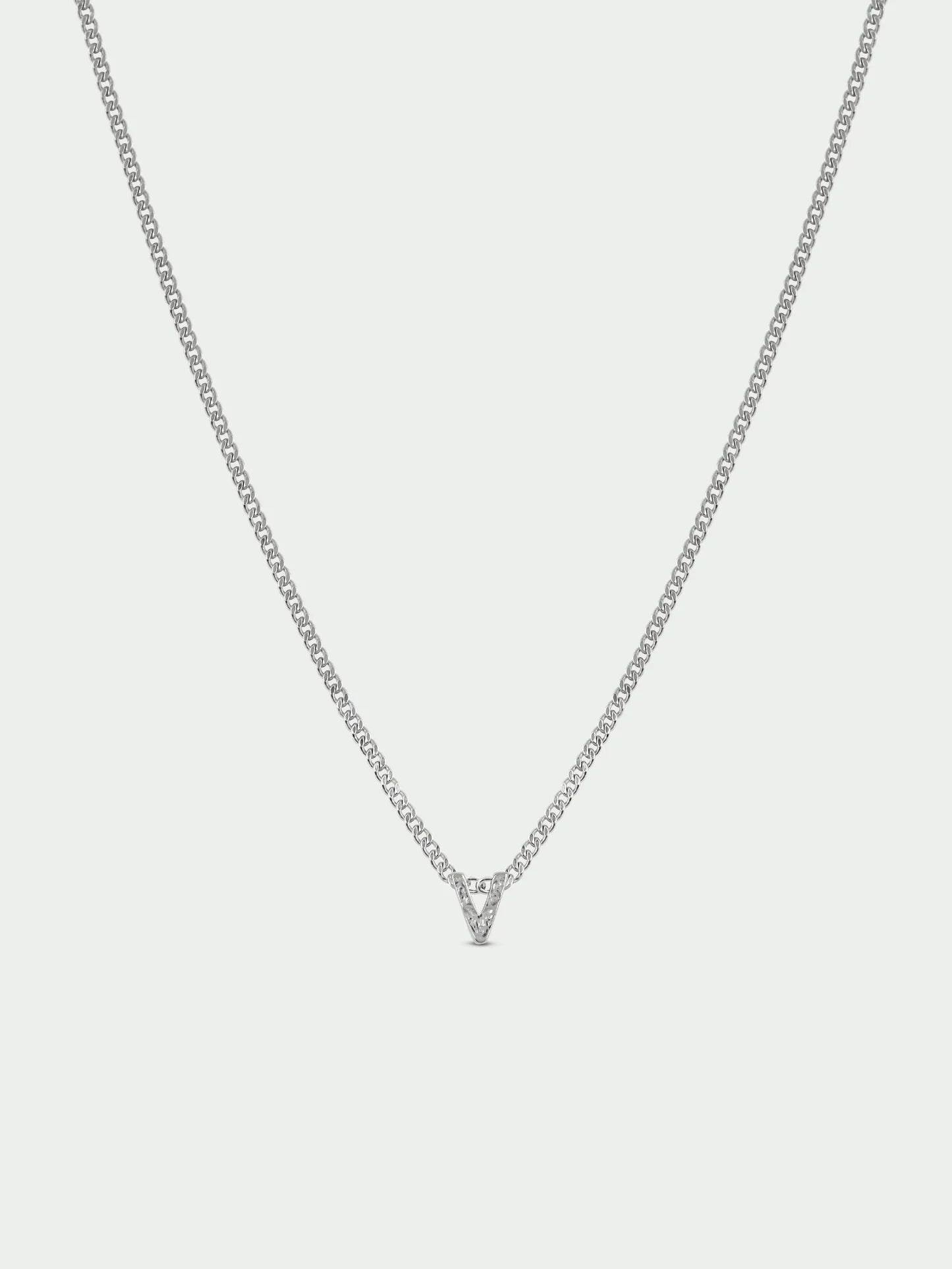 Initial Necklace - Silver Plated