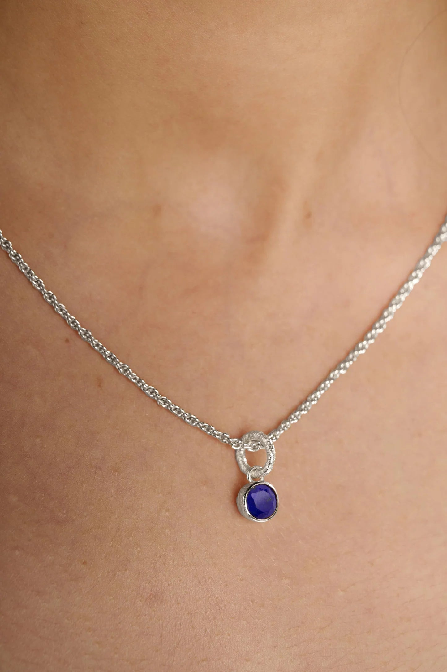 Birthstone Necklace - Silver Plated