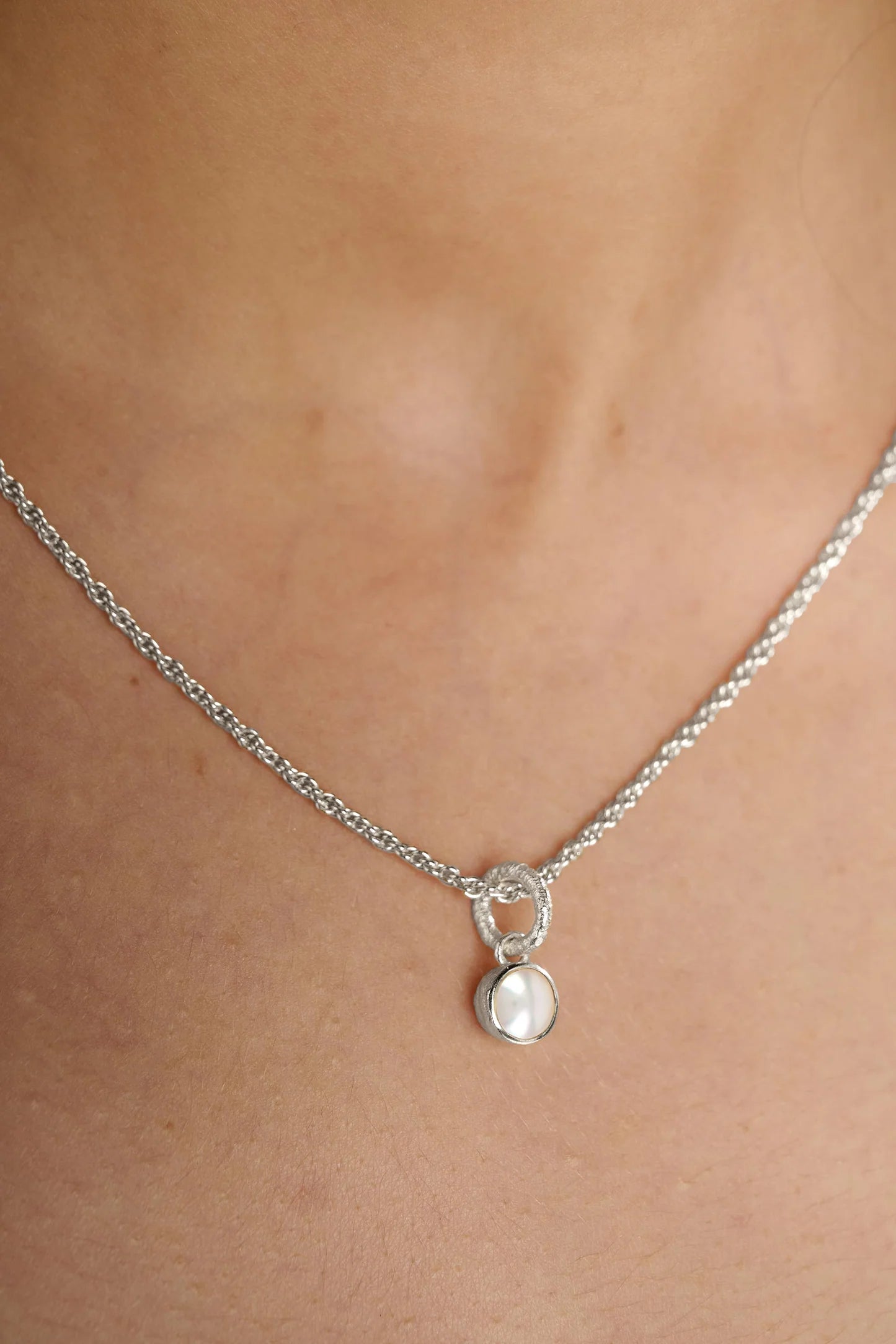 Birthstone Necklace - Silver Plated
