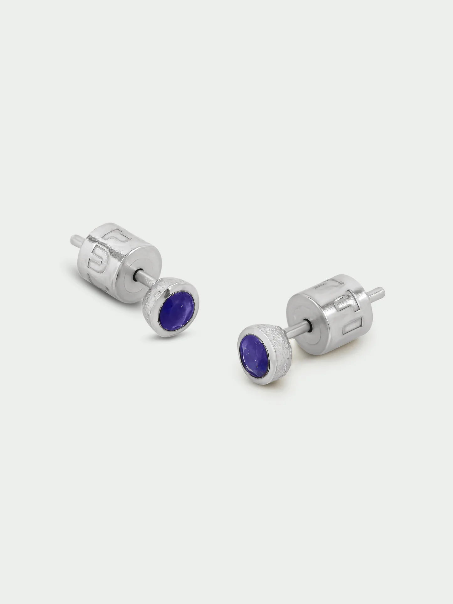 Birthstone Stud Earrings - Silver Plated