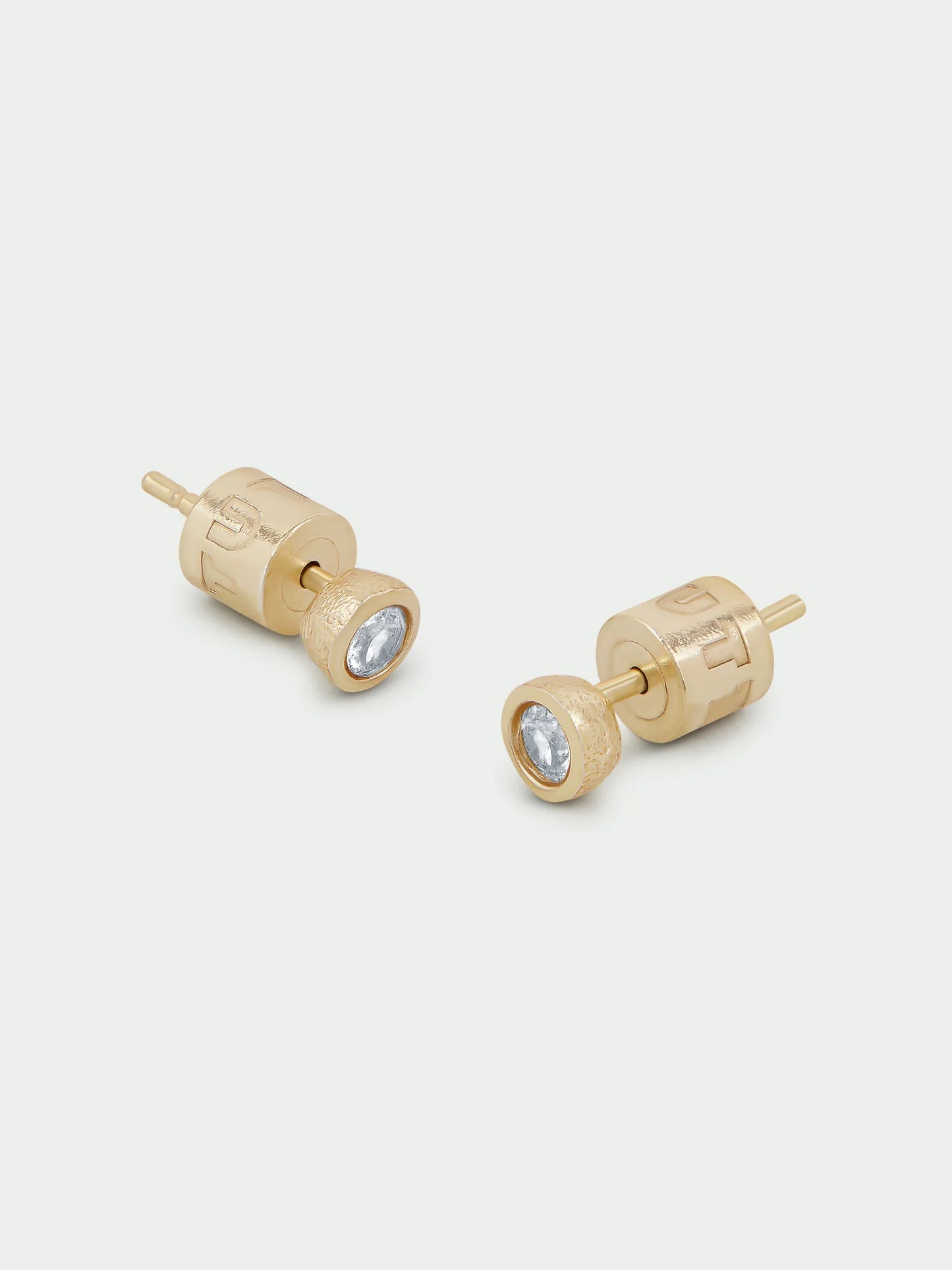 Birthstone Stud Earrings - Gold Plated
