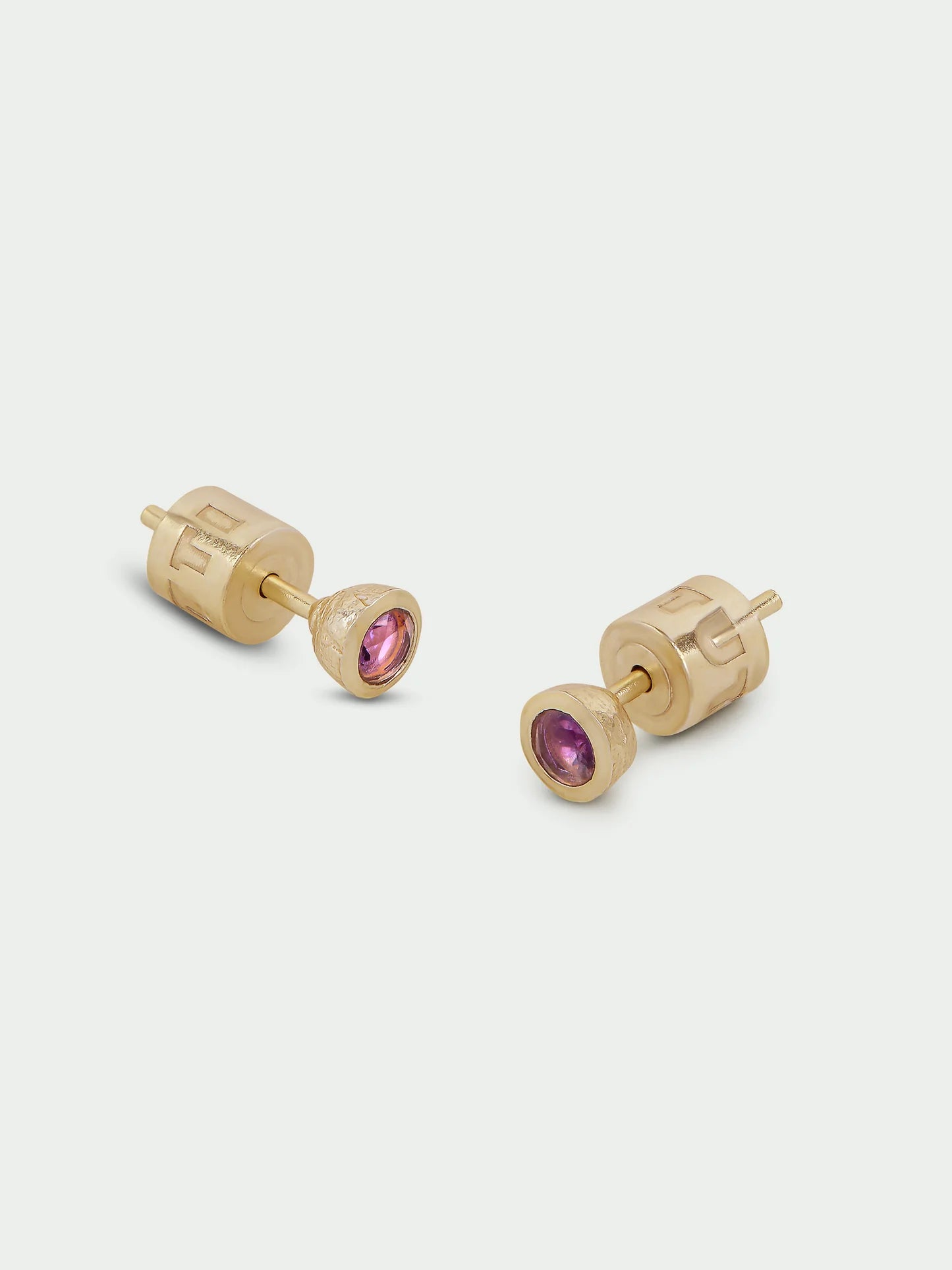 Birthstone Stud Earrings - Gold Plated