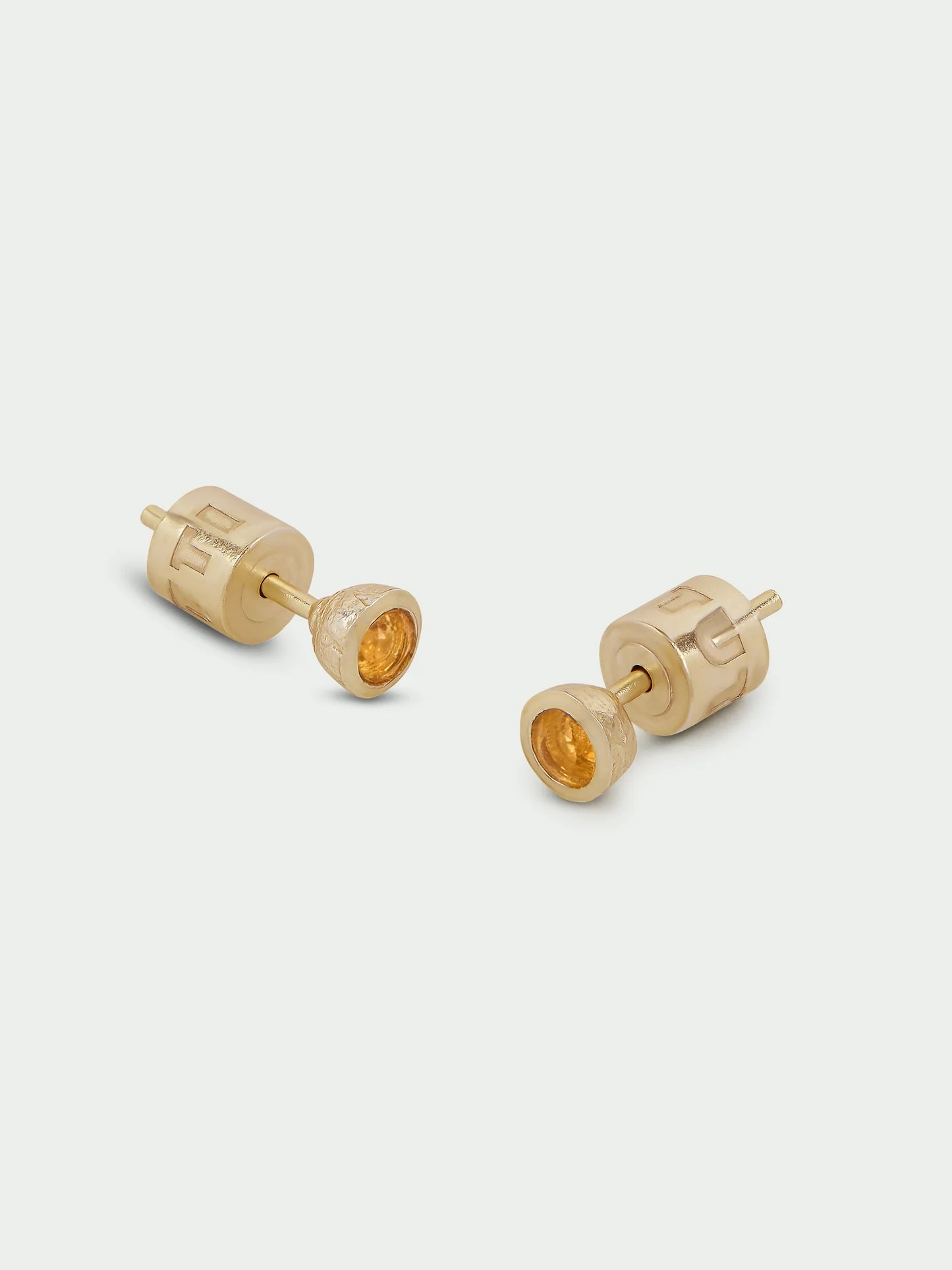 Birthstone Stud Earrings - Gold Plated