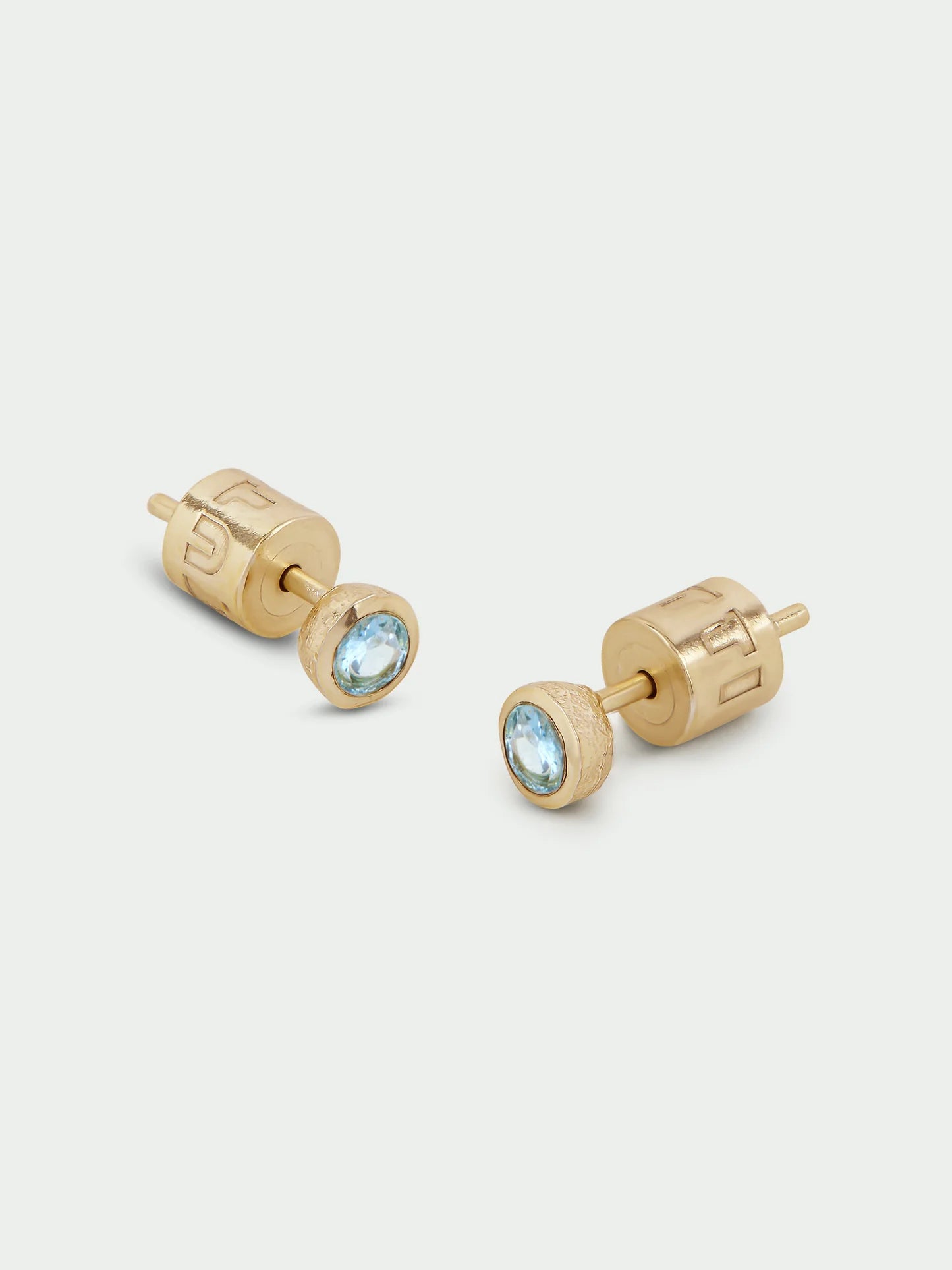 Birthstone Stud Earrings - Gold Plated