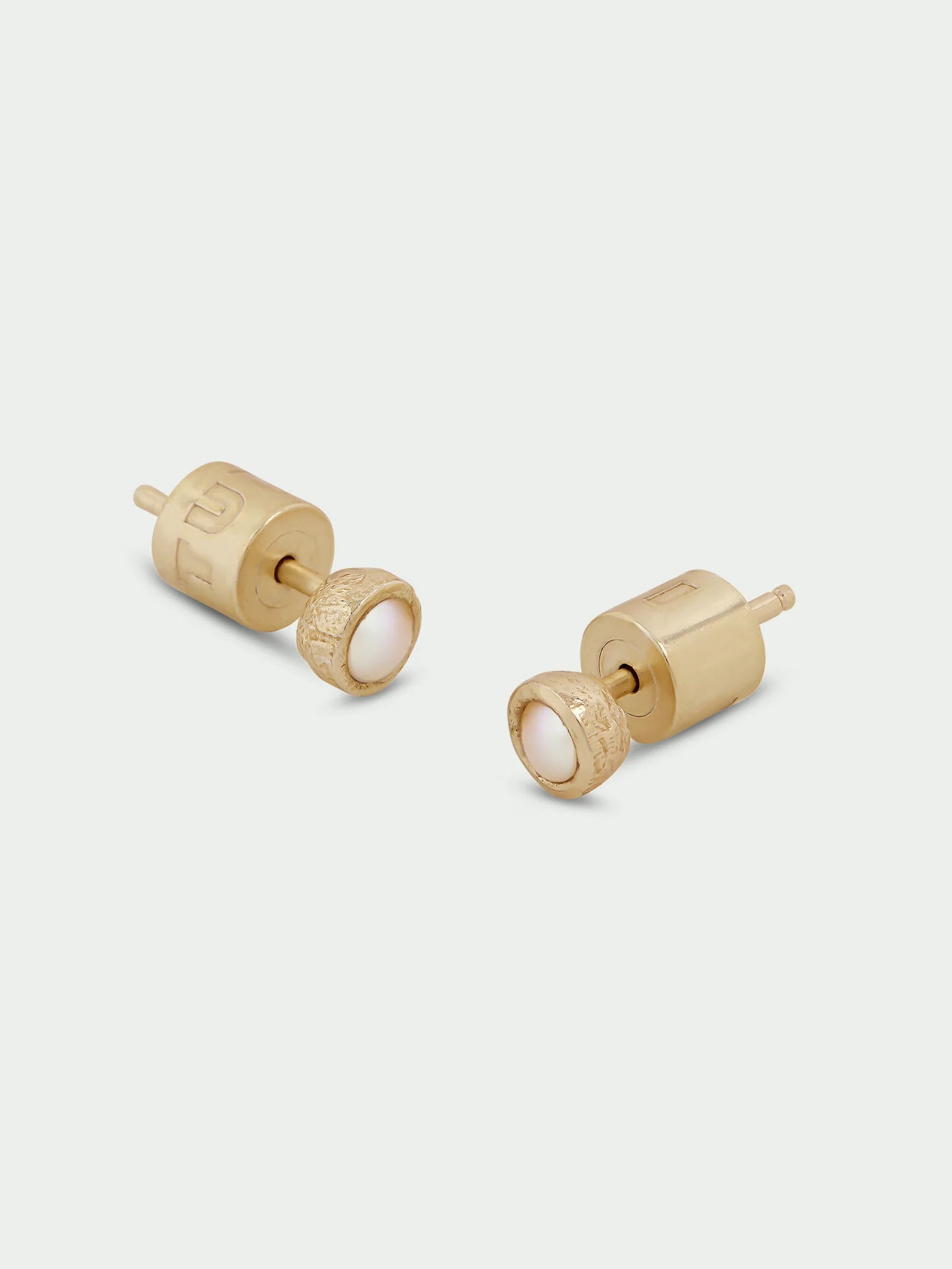 Birthstone Stud Earrings - Gold Plated