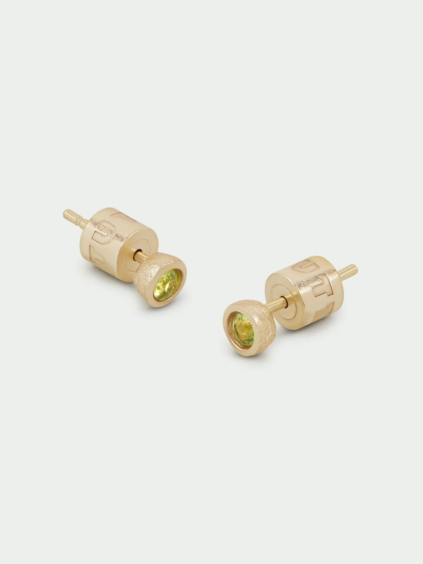 Birthstone Stud Earrings - Gold Plated