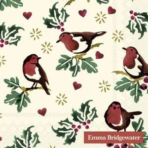 Cocktail Napkins - Emma Bridgewater Little Robin