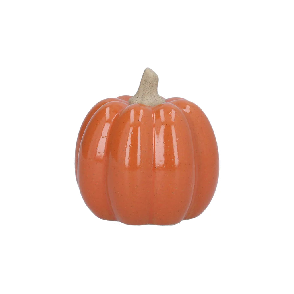 Small Orange Earthenware Pumpkin
