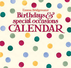 Emma Bridgewater Polka Dot  Birthday Calendar