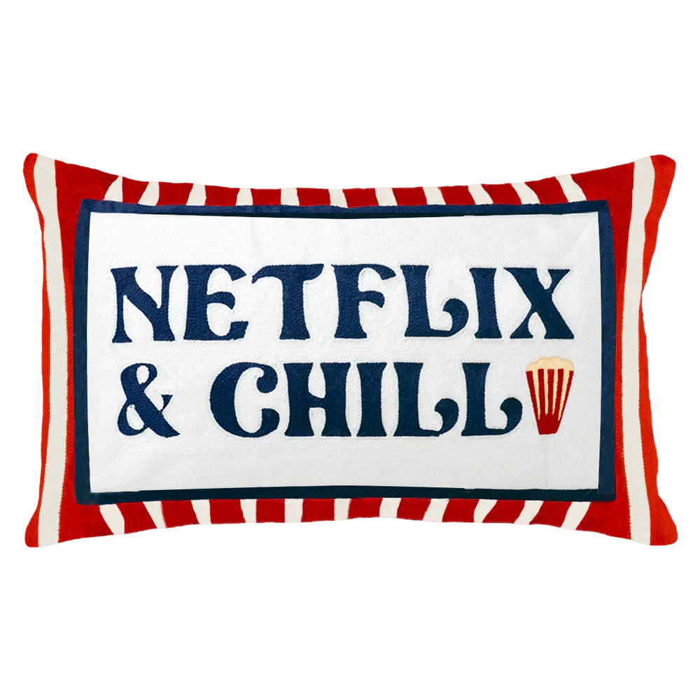 Needlepoint Cushion - Netflix & Chill