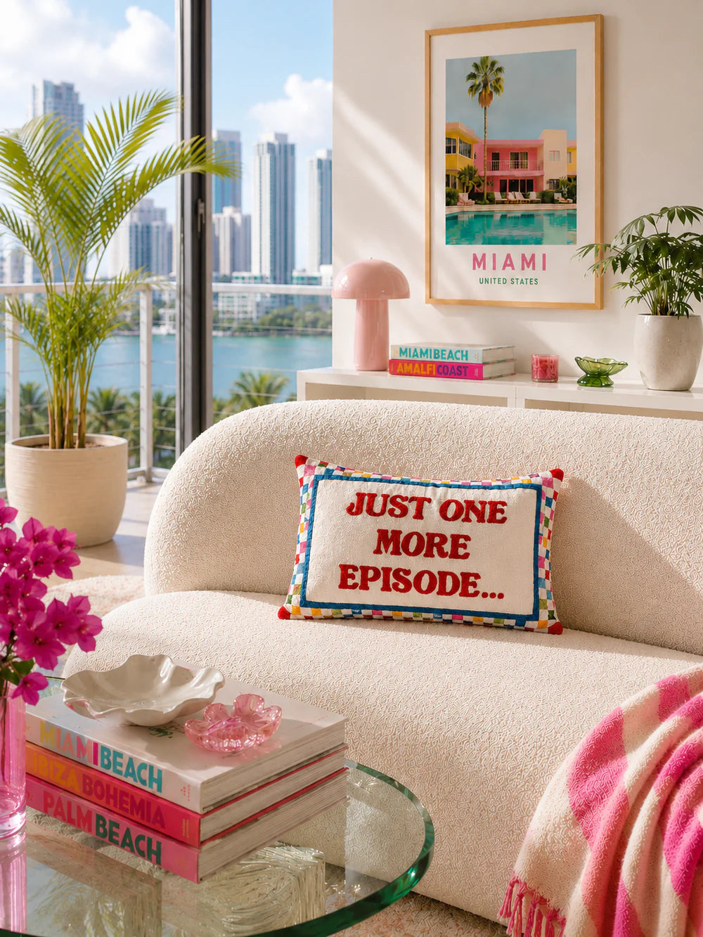 Needlepoint Cushion - Just One More Episode