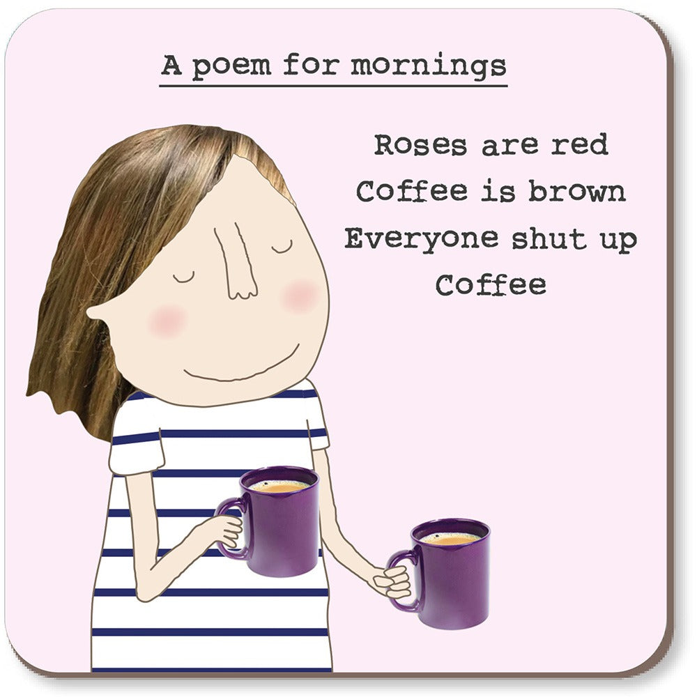 Poem For Mornings  Coaster