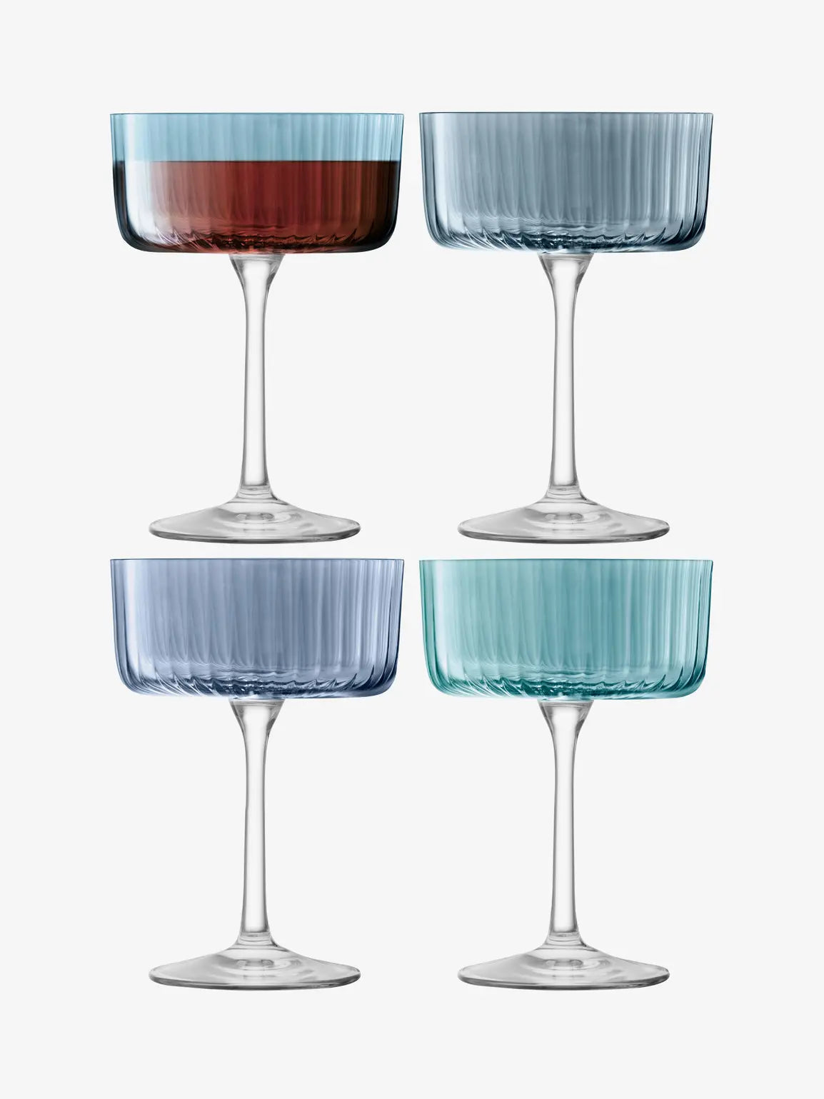 Gems Set of Four Champagne/Cocktail Glasses