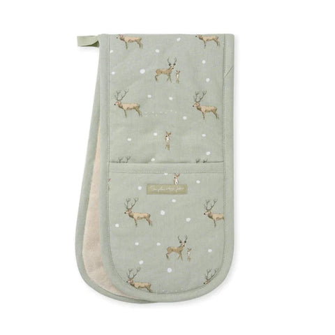 Double Oven Glove - Christmas Stags