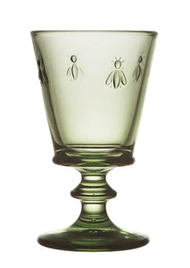 Bee Stemmed Wine Glass Green - 24cl