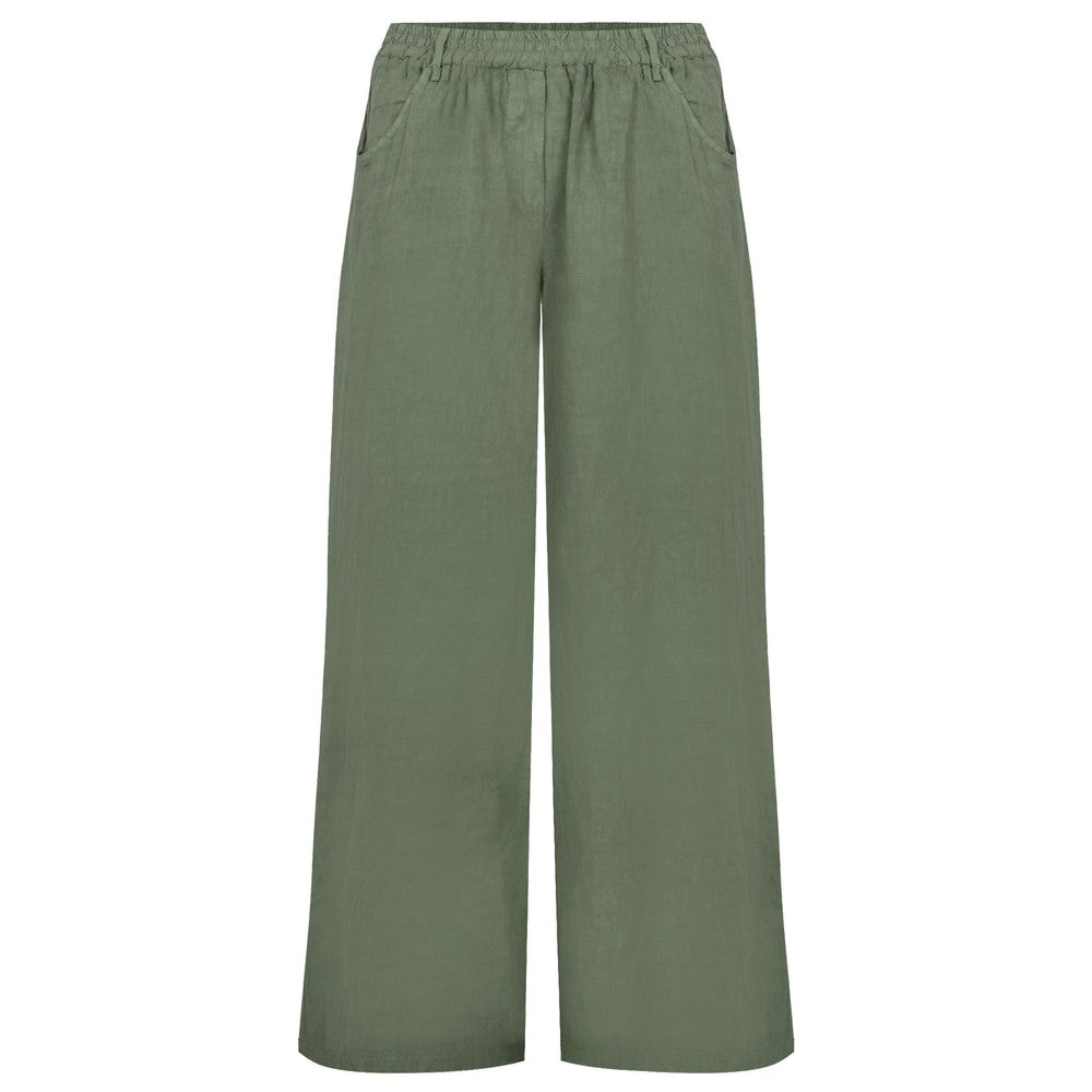 Odie Wide Leg Trouser - Khaki