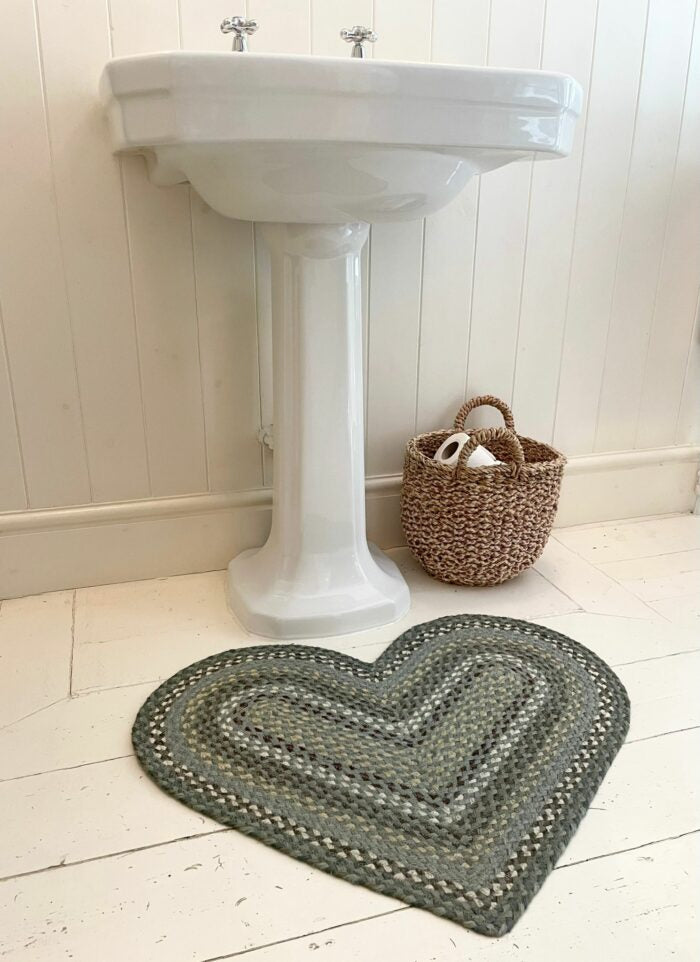 Seaspray Heart Rug