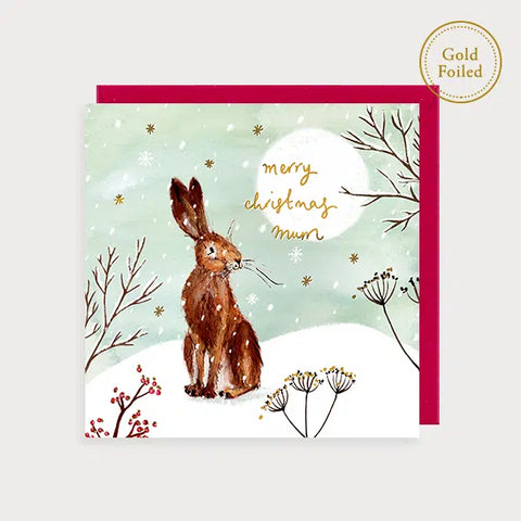 Hare Mum Christmas Card