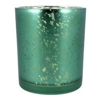 Antiqued Green Glass Nite Lite Holder