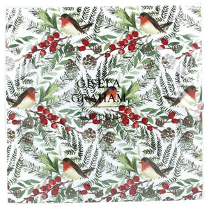 Pack of 20, Robin, Fir and Berry Paper Napkins