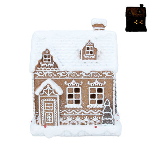 Small White Iced  Gingerbread Cottage